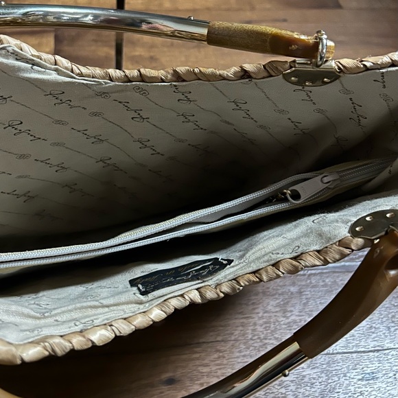 Pier Giorgio • Vintage • Brown • Wicker •  Bamboo Straw • Handbag - Picture 14 of 16